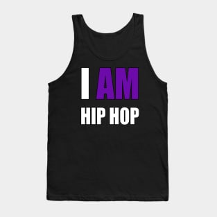 "I AM HIP HOP" PURPLE LETTER Tank Top